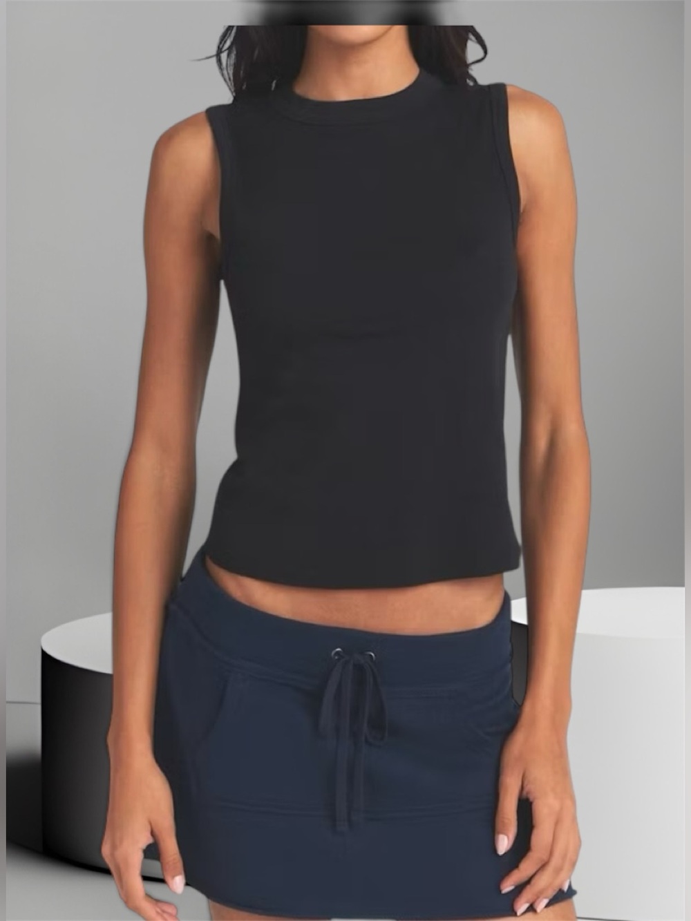 Skims Worn In Jersey High Crew Tank Top